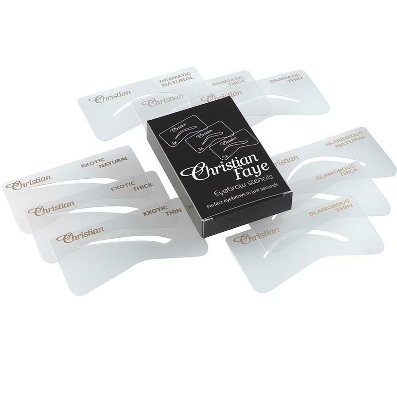 Christian Faye Eyebrow stencil set DEG 1st