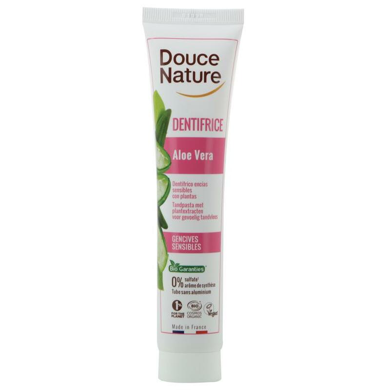 Douce Nature Tandpasta aloe vera voor gevoelig tandvlees bio 75ml