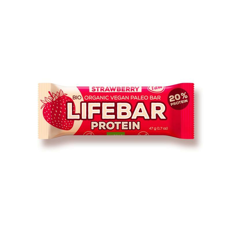 Lifefood Lifebar aardbei bio 47g