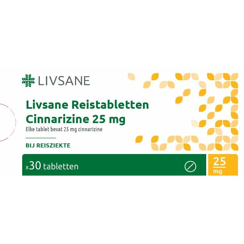 Livsane Reistabletten cinnarizine 25 mg 30tb