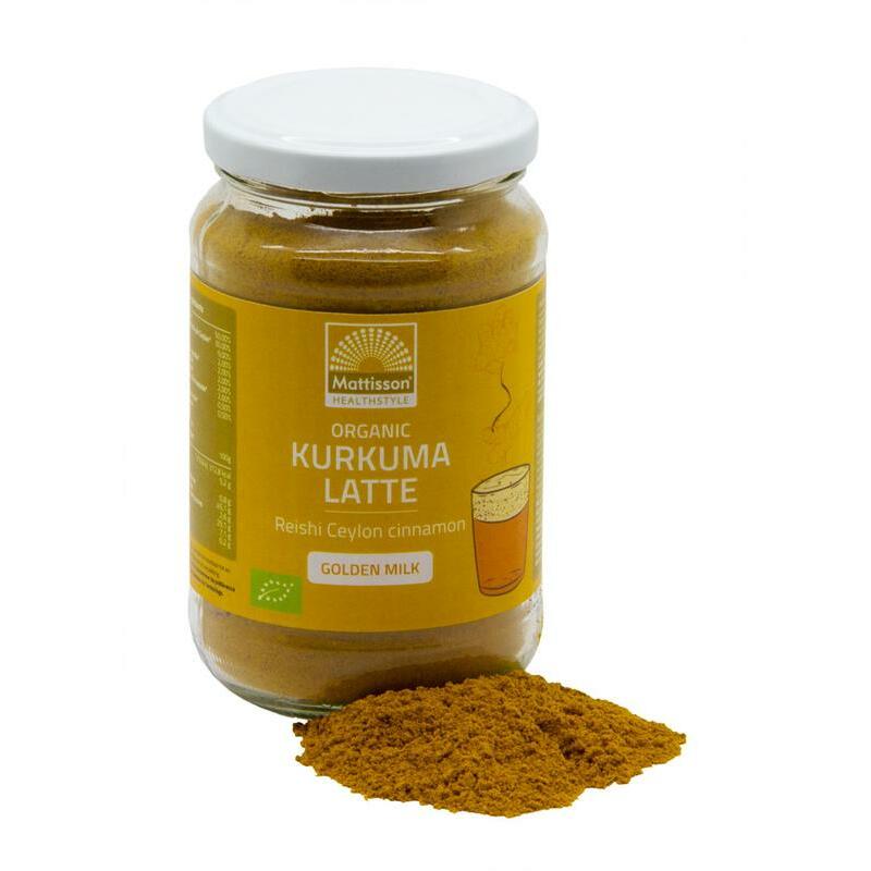 Mattisson Latte kurkuma goldenmilk reishi Ceylon kaneel bio 160g