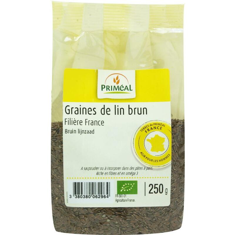 Primeal Lijnzaad bruin bio 250g