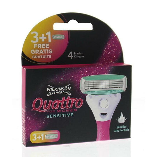 Wilkinson Quattro woman sensitive mesjes 3 + 1 3+1st