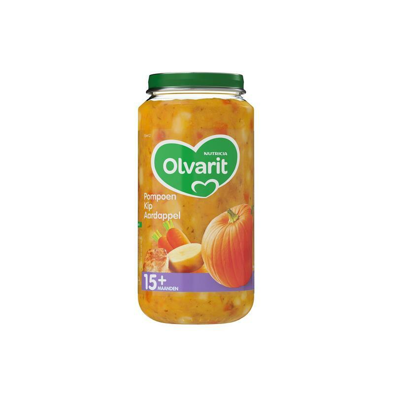 Olvarit Pompoen kip aardappel 15M12 250g