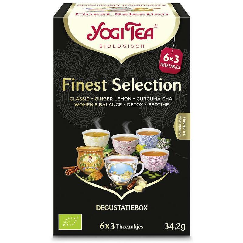 Yogi Tea Finest selection 3x 6 stuks bio 3x6st