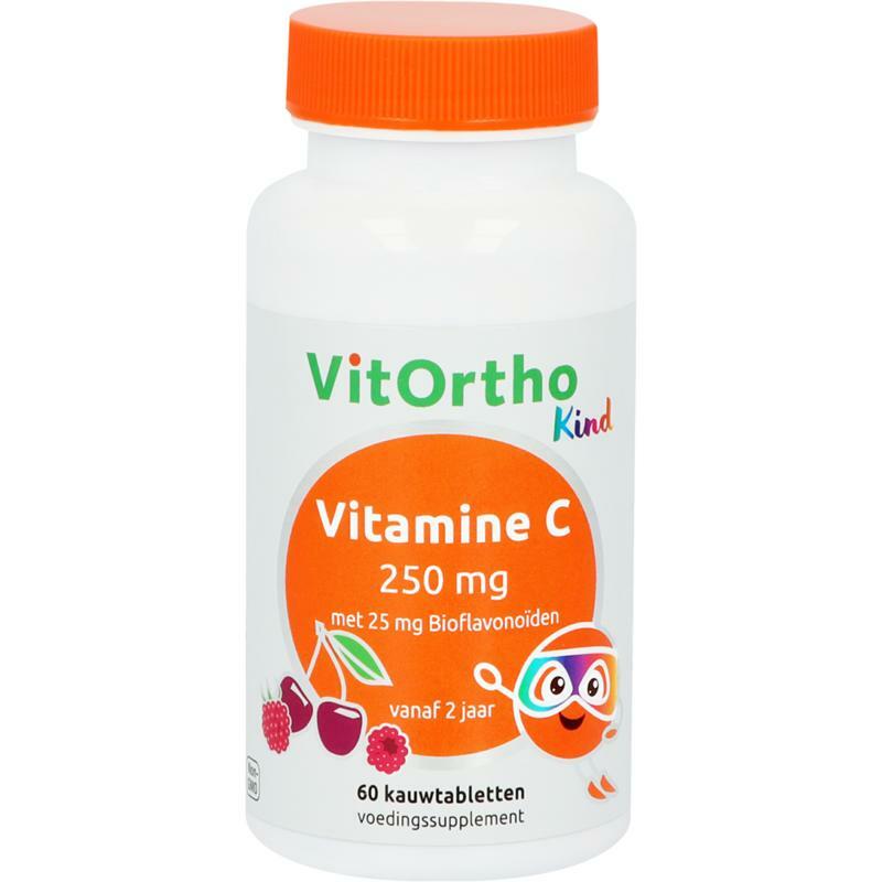 Vitortho Vitamine C 250 mg met 25 mg bioflavonoiden (kind) 60kt