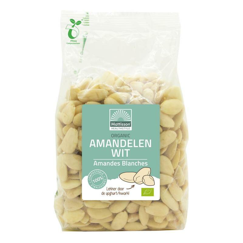Mattisson Amandelen wit geblancheerd bio 500g