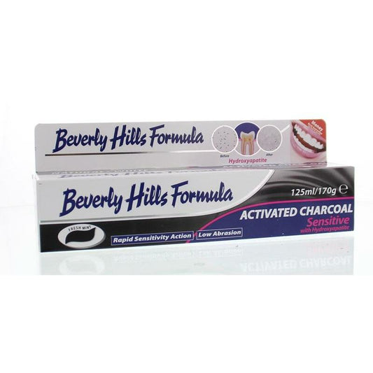 Beverly Hills Tandpasta naturel whitening active charcoal 125ml