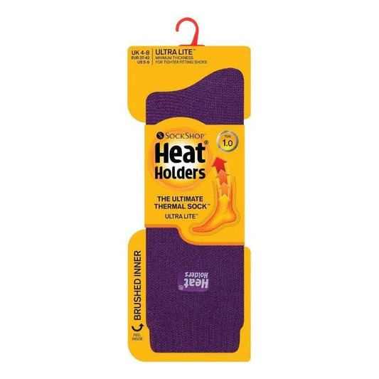 Heat Holders Ladies socks ultra lite maat 5-9 purple 1paar