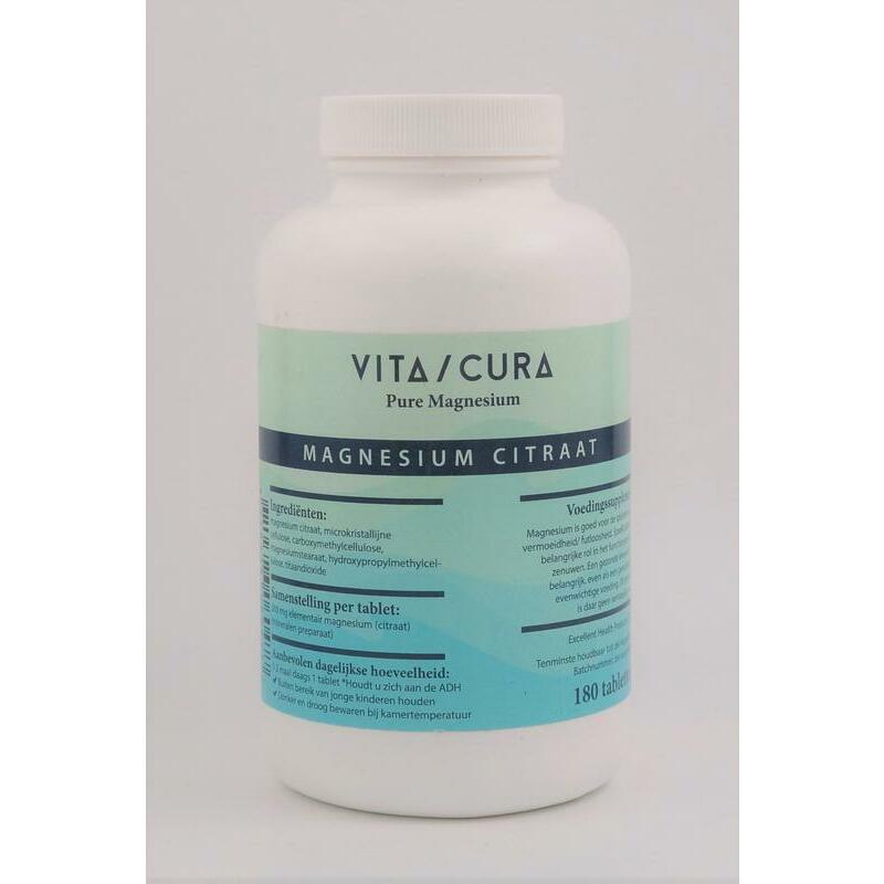 Vitacura Magnesium citraat 200 mg 180tb