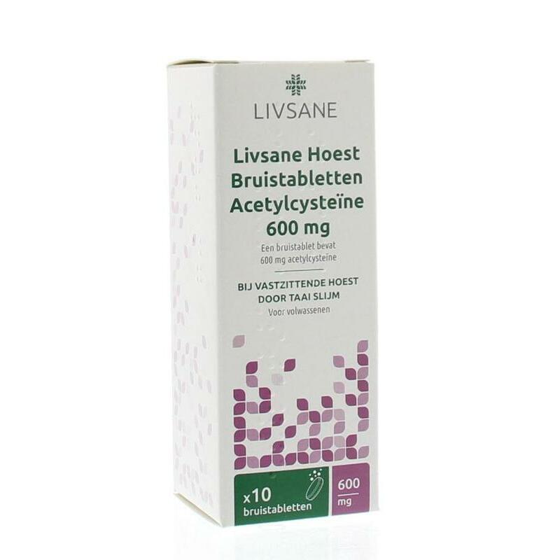 Livsane Hoestbruistablet 600 mg 10st