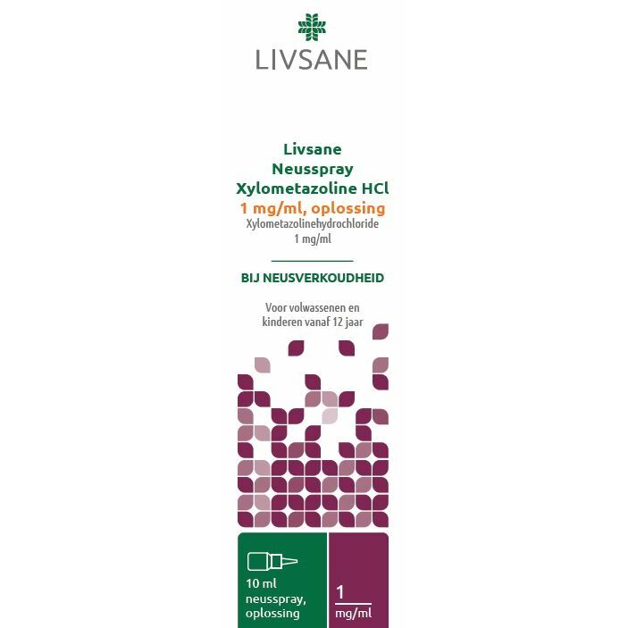 Livsane Neusspray Xylometazoline 1mg/ml 10ml