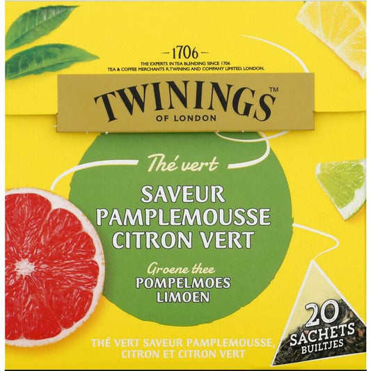 Twinings Groene thee pompelmoes citroen limoen 20st