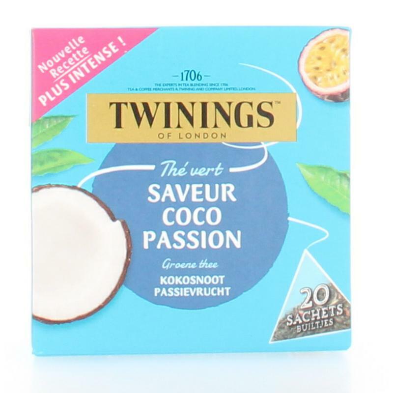 Twinings Zwarte thee kokosnoot passievrucht 20st