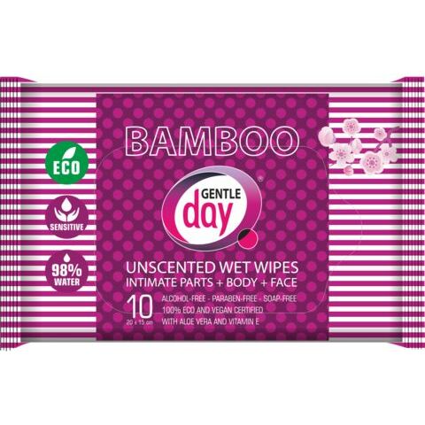 Gentle Day Natte doekjes van bamboe 10st