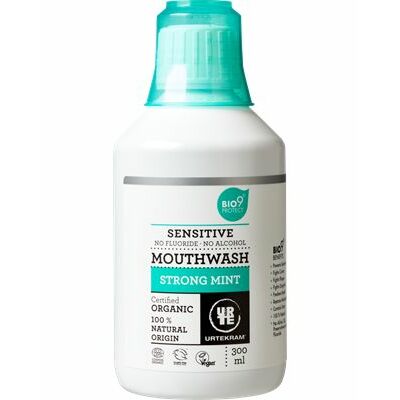 Urtekram Mondwater sensitive strong mint 300ml