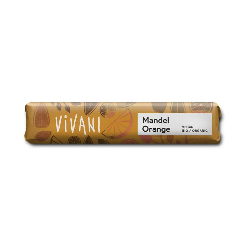 Vivani Chocolate To Go almond orange vegan bio 35g