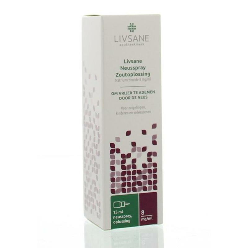 Livsane Neusspray zoutoplossing 8 mg 15ml