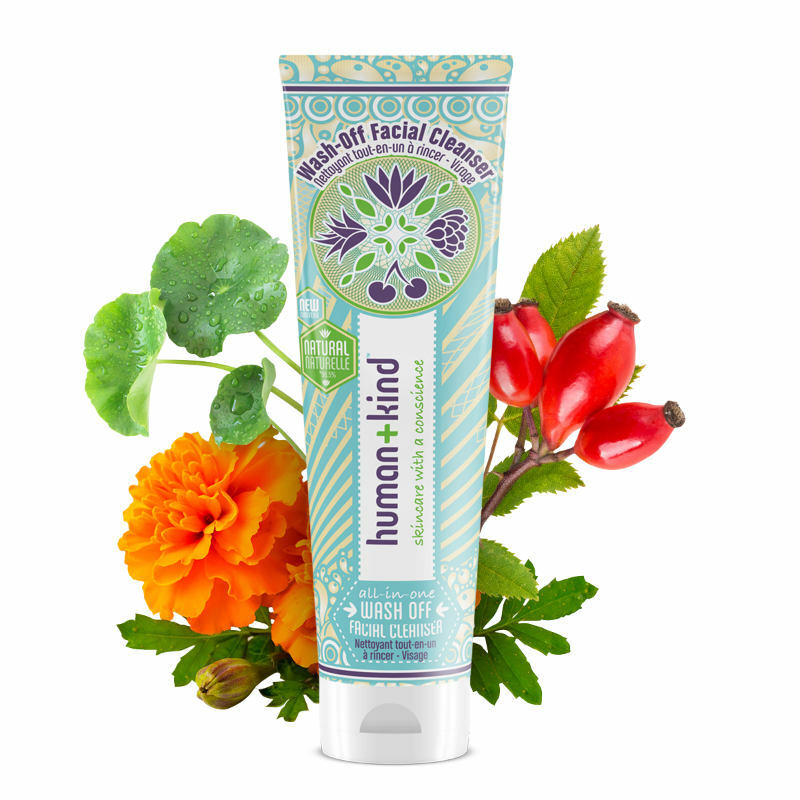 Human+Kind Gezichtsreiniger met doekje vegan 100ml