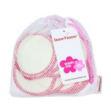 Imsevimse Reinigingspads wasbaar wit/roze 10st