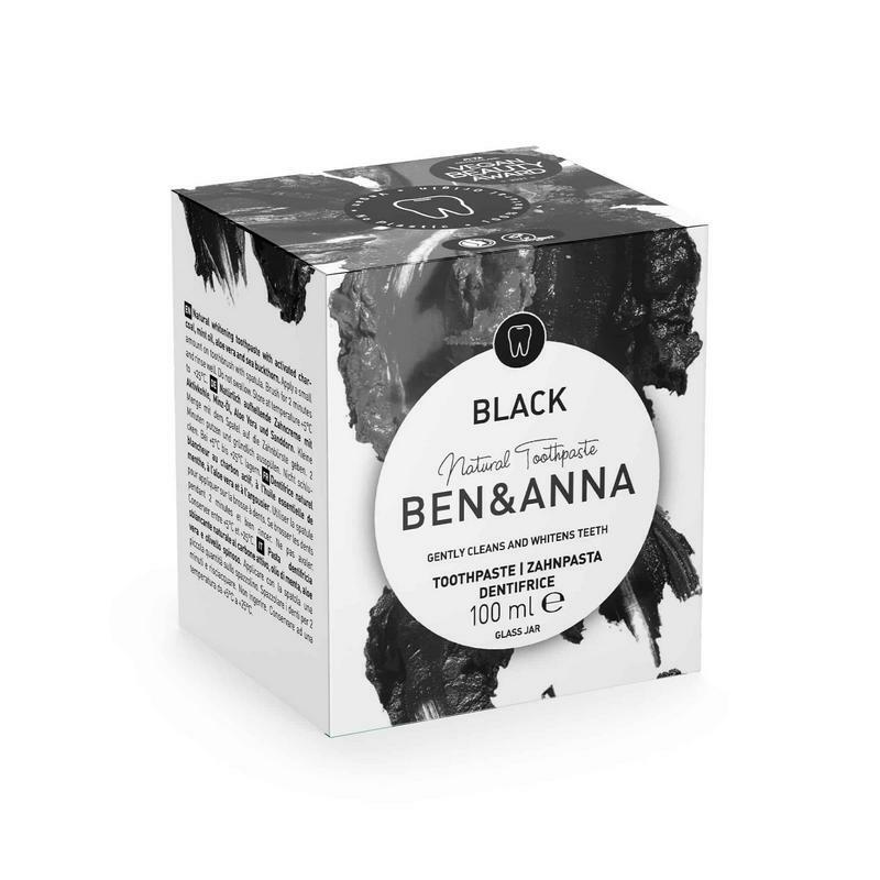 Ben & Anna Tandpasta zwart active charcoal 100g