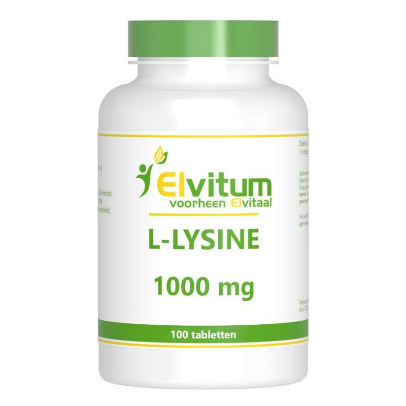 Elvitaal/elvitum L-Lysine 1000 mg 100tb
