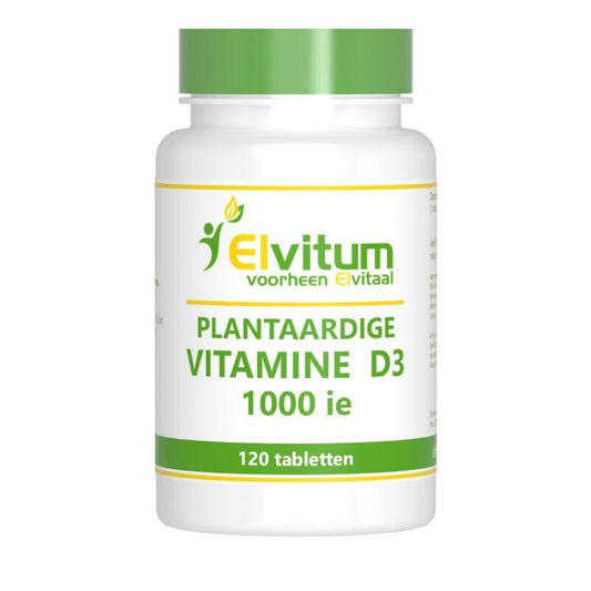 Elvitaal/elvitum Vitamine D3 1000IE vegan 120tb