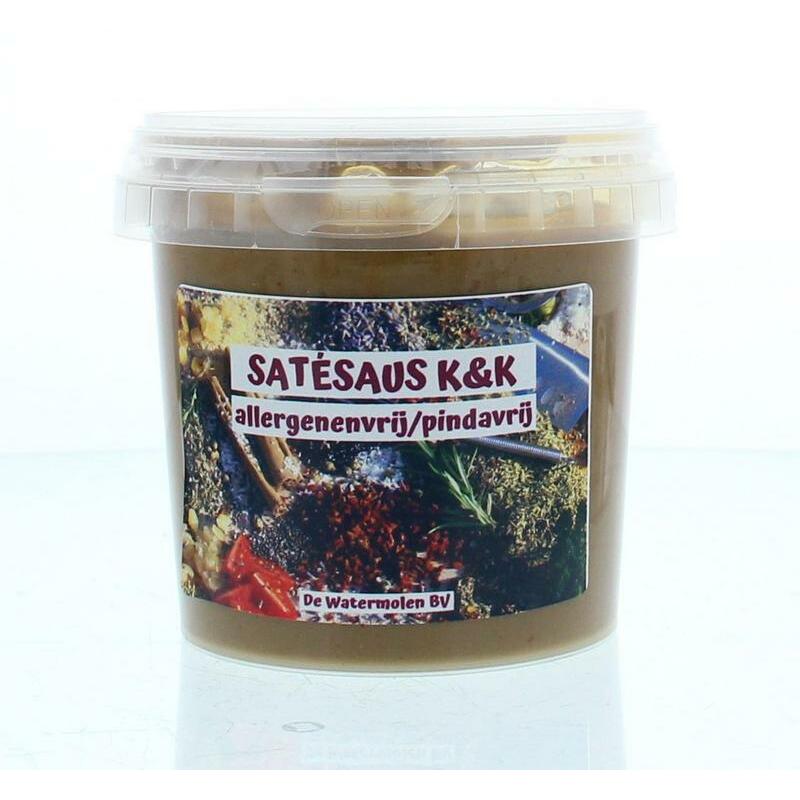 De Watermolen Satesaus kant & klaar allergeen & pindavrij 340ml