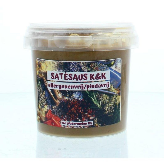 De Watermolen Satesaus kant & klaar allergeen & pindavrij 340ml