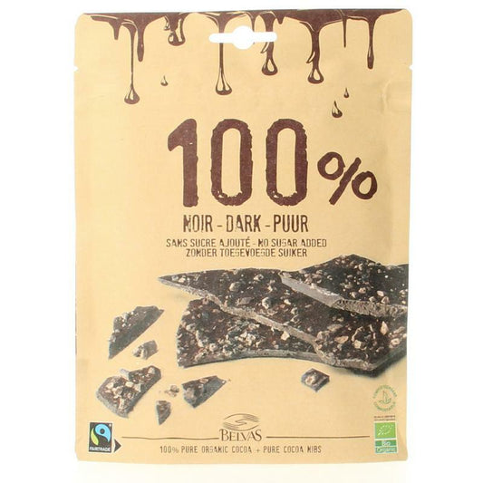 Belvas Thins dark 100% bio 80g