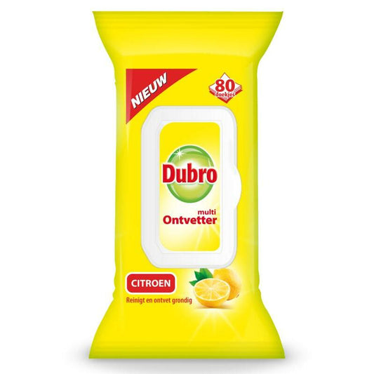 Dubro Doekjes multi ontvetter citroen 80st