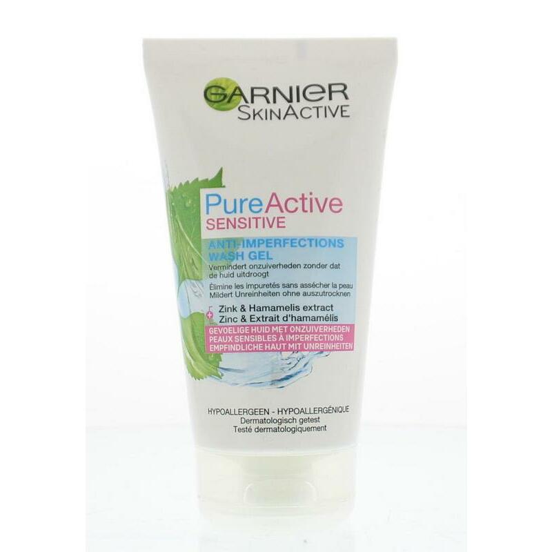 Garnier Skin active pure active sensitive reinigingsgel 150ml