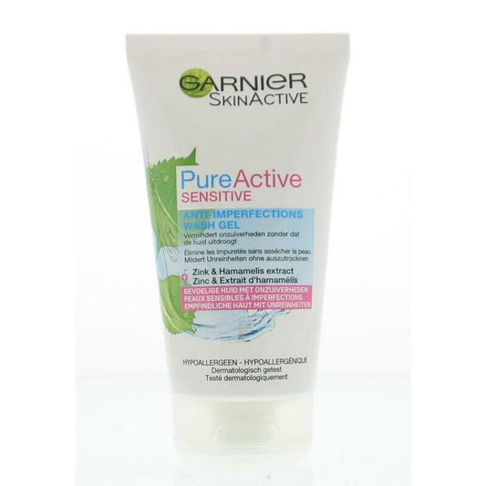 Garnier Skin active pure active sensitive reinigingsgel 150ml
