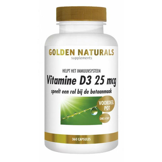 Golden Naturals Vitamine D3 25 mcg 360sft