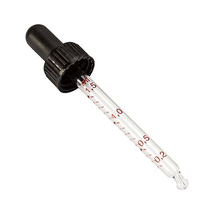 Spruyt Hillen Druppelflacon meetpipet zwart 30st