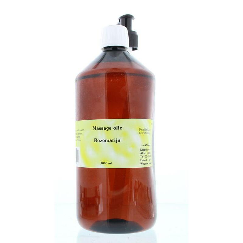 Alive Massage olie rozemarijn spierpijn 1000ml