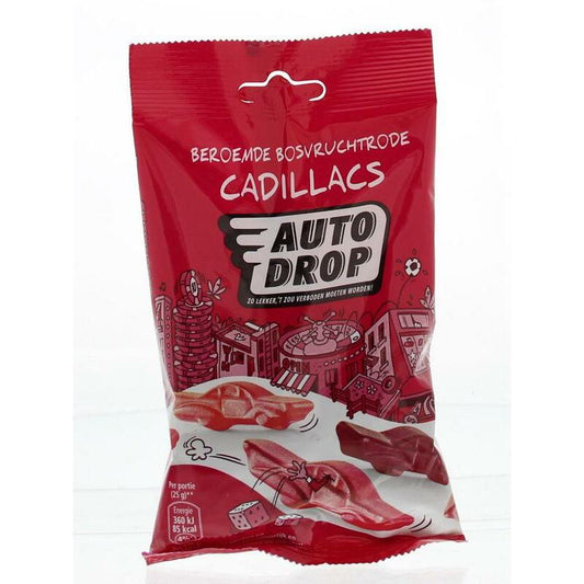 Autodrop Snack packs bosvruchten rode cadillacs 85g