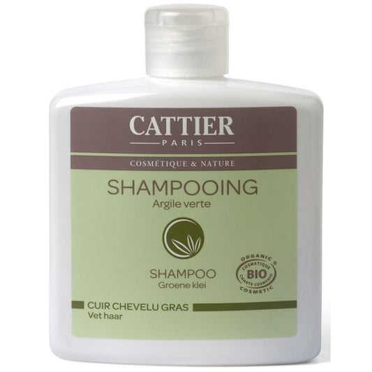 Cattier Shampoo vet haar groene klei 250ml