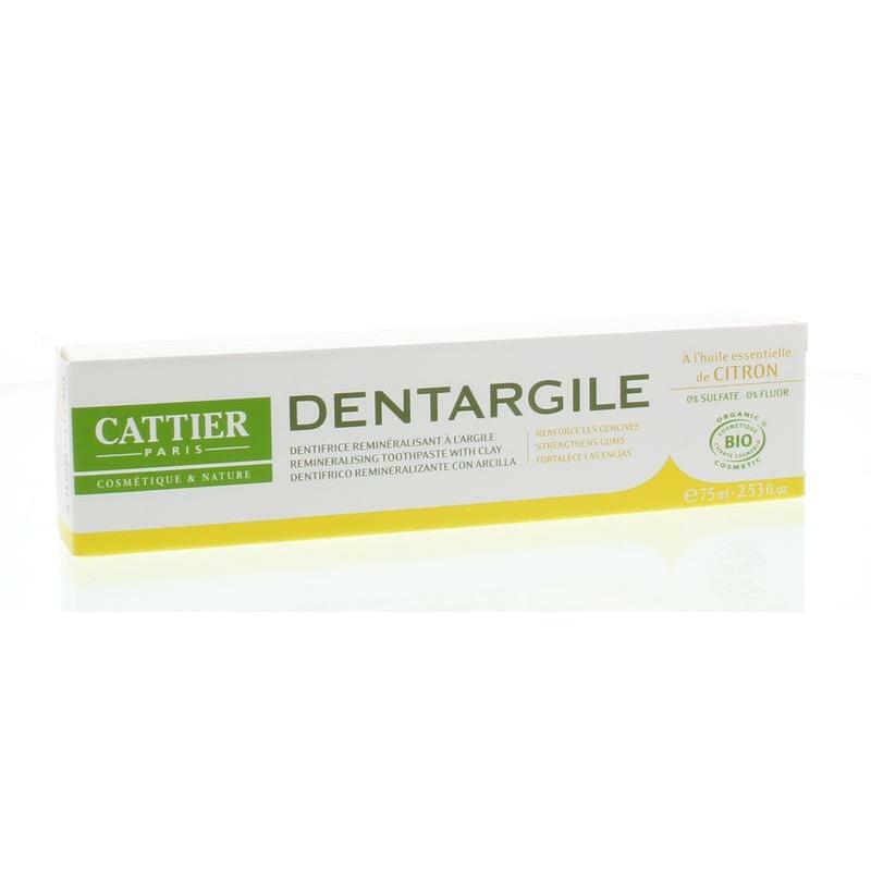 Cattier Tandpasta citroen 75ml