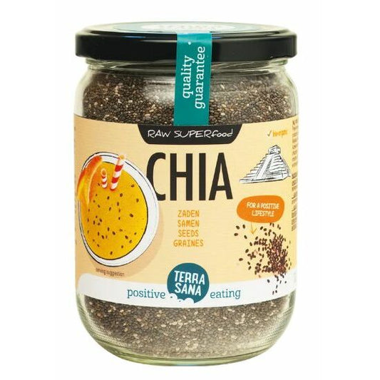Terrasana Raw chia zaad in glas bio 330g