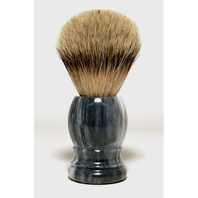 Rasura Scheerkwast silverspits marmer/grijs 1st