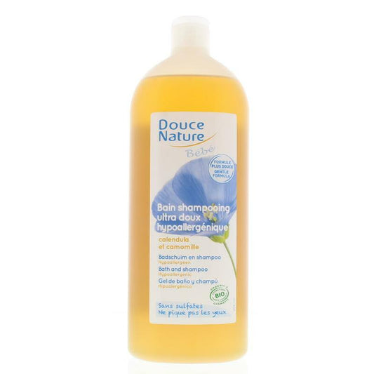 Douce Nature Baby badschuim & shampoo bio 1000ml