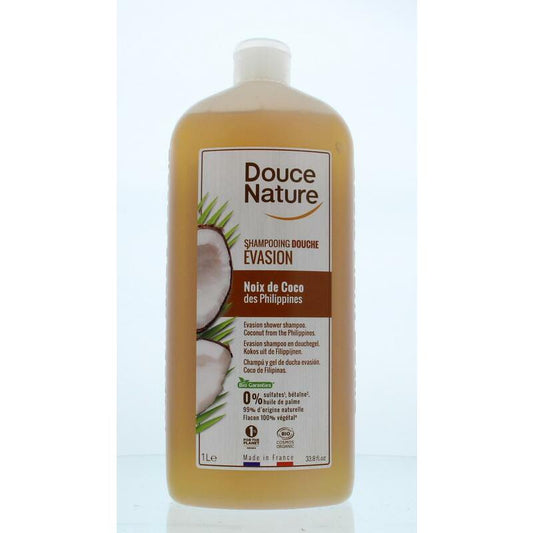Douce Nature Douchegel & shampoo evasion kokos bio 1000ml