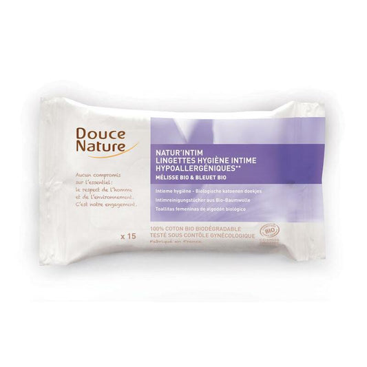 Douce Nature Intieme hygienische doekjes katoen bio 15st