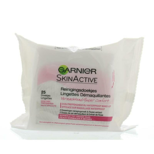Garnier Skinactive reinigingsdoekjes normale/droge huid 25st