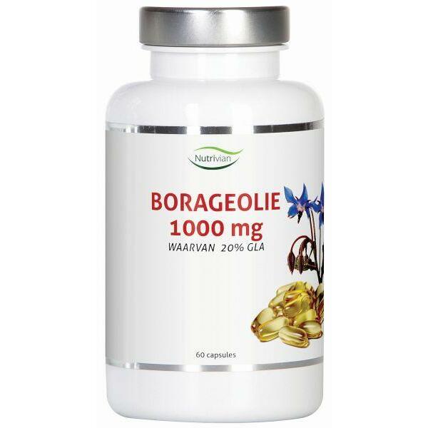 Nutrivian Borage olie 1000 mg 60ca