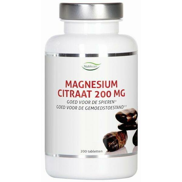 Nutrivian Magnesium citraat 200 mg 200tb