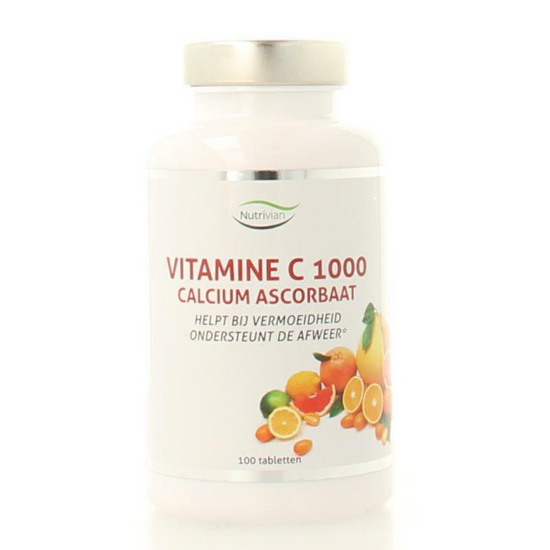 Nutrivian Vitamine C1000 mg calcium ascorbaat 100tb