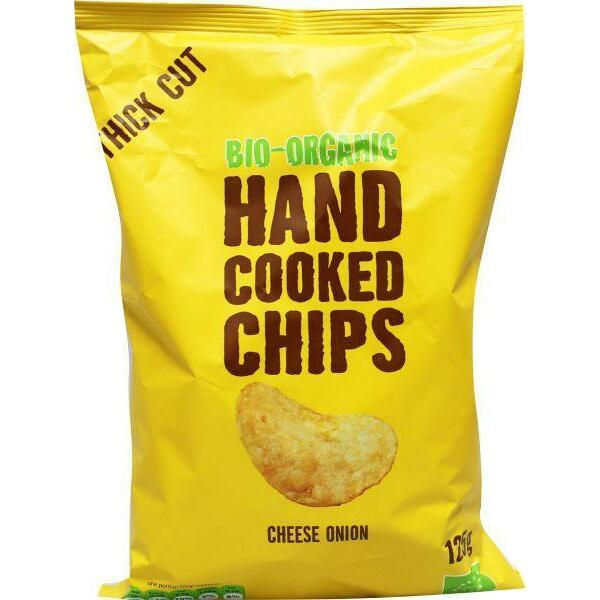 Trafo Chips handcooked kaas & ui bio 125g