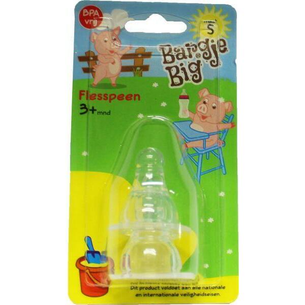 Bargje Big Silicone speen fles maat S 1st